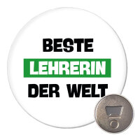 Magnet Beste Lehrerin der Welt 59mm Kühlschrankmagnet