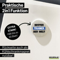 Magnet Bester Trainer der Welt 59mm Kühlschrankmagnet