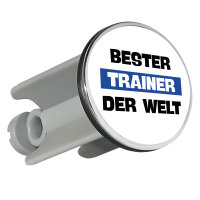 Waschbeckenstöpsel Bester Trainer der Welt 4cm