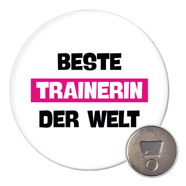 Magnet Beste Trainerin der Welt 59mm Kühlschrankmagnet