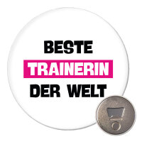 Magnet Beste Trainerin der Welt 59mm Kühlschrankmagnet