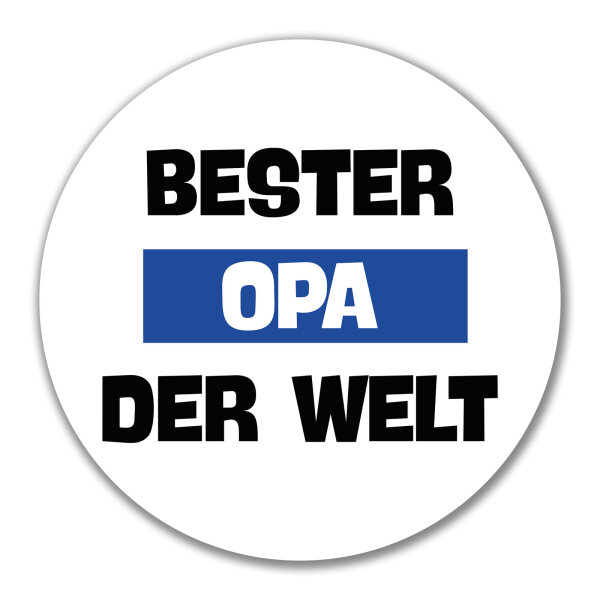 Aufkleber Bester Opa der Welt 10cm rund