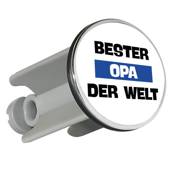 Waschbeckenstöpsel Bester Opa der Welt 4cm