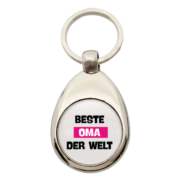 Schlüsselanhänger Beste Oma der Welt Schlüsselring