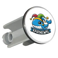 Waschbeckenstöpsel Karnewal Karneval Wal 4cm