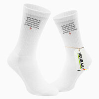 Unisex Socken Rege mich nicht auf bringe alle um Größe 37/46 White Motiv Tennissocken