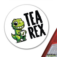 Aufkleber Tea Rex Dinosaurier 10cm