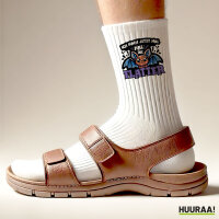 Unisex Socken Ich mach jetzt die Flatter Fledermaus Größe 37/46 White Motiv Tennissocken