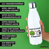 Edelstahl-Trinkflasche Bist das Wasabi zu meinem Sushi 500ml Wasserflasche