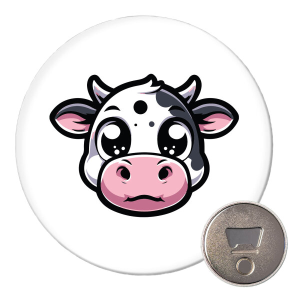Magnet Comic Kuh Kälbchen 59mm Kühlschrankmagnet
