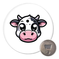 Magnet Comic Kuh Kälbchen 59mm Kühlschrankmagnet