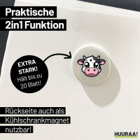Magnet Comic Kuh Kälbchen 59mm Kühlschrankmagnet