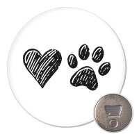 Magnet Herz Tapse 59mm Kühlschrankmagnet