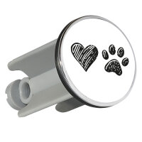 Waschbeckenstöpsel Herz Tapse 4cm