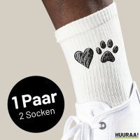 Unisex Socken Herz Tapse Baumwolle