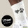 Unisex Socken Herz Tapse Größe 37/46 White Motiv Tennissocken