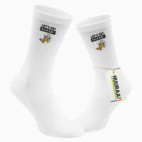 Unisex Socken Let´s get naked Banane Größe 37/46 White Motiv Tennissocken
