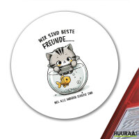 Aufkleber Beste Freunde Weil alle anderen scheiße sind. 10cm