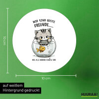 Aufkleber Beste Freunde Weil alle anderen scheiße sind. 10cm