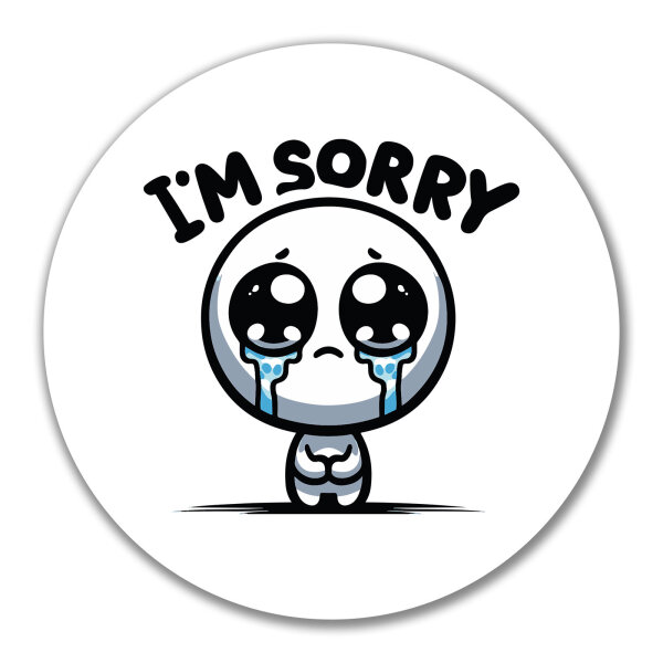 Aufkleber Im sorry weinendes Männchen 10cm