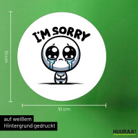 Aufkleber Im sorry weinendes Männchen 10cm