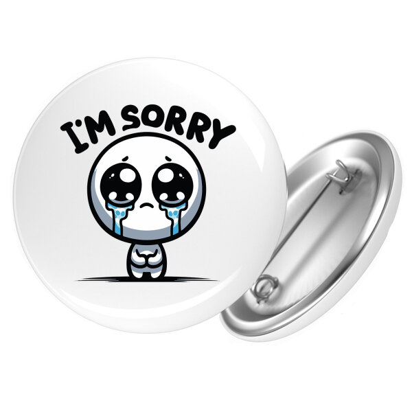 Button Im sorry weinendes Männchen