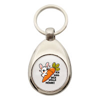 Schlüsselanhänger Mag dich volle Möhre Hase