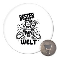 Magnet Bester Papa der Welt 59mm Kühlschrankmagnet