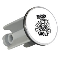 Waschbeckenstöpsel Bester Papa der Welt 4cm