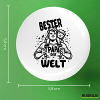 Button Bester Papa der Welt rund