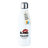 Trinkflasche Erst blasen dann schlucken, sonst Kaffee zu...