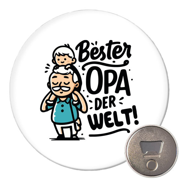 Magnet Bester Opa der Welt 59mm Kühlschrankmagnet