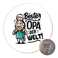 Magnet Bester Opa der Welt 59mm Kühlschrankmagnet