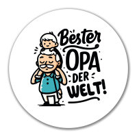 Aufkleber Bester Opa der Welt 10cm