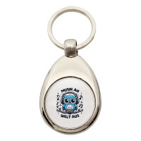 Schlüsselanhänger Musik an Welt aus Eule