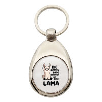 Schlüsselanhänger Besten Tage beginnen mit einem Lama Schlüsselring