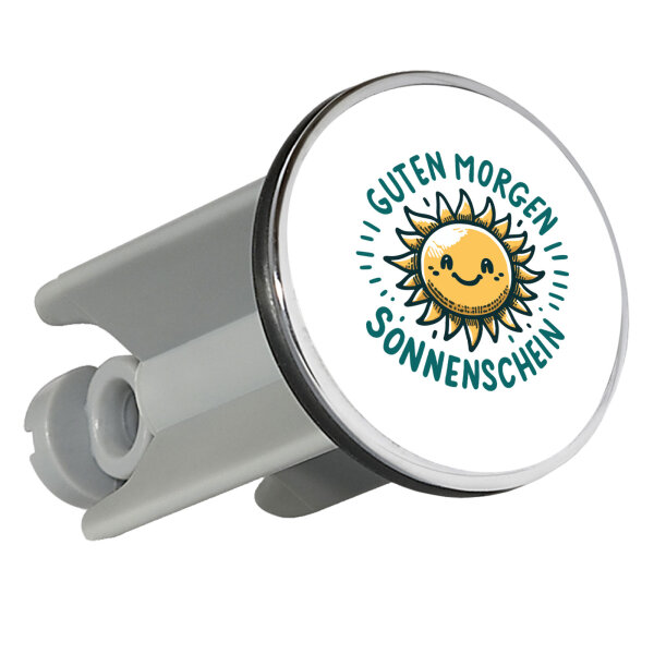 Waschbeckenstöpsel Guten Morgen Sonnenschein Sonne 4cm Abflussstopfen