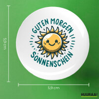 Button Guten Morgen Sonnenschein Sonne rund