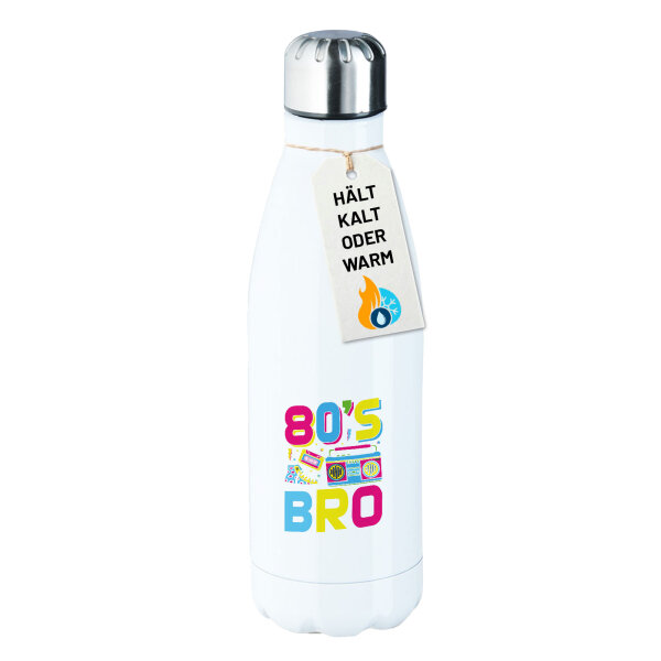 Edelstahl-Trinkflasche 80s Bro Retro 500ml Wasserflasche
