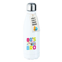 Edelstahl-Trinkflasche 80s Bro Retro 500ml Wasserflasche