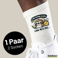 Unisex Socken Der frühe Vogel kann mich mal Faultier...