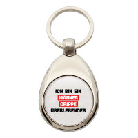 Schlüsselanhänger Ich bin ein Männergrippe überlebender