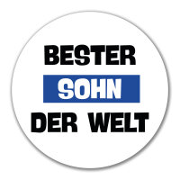 Aufkleber Bester Sohn der Welt 10cm rund