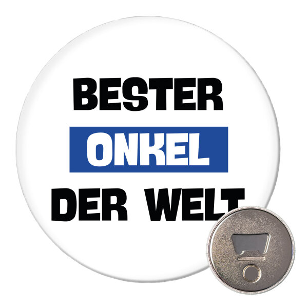 Magnet Bester Onkel der Welt 59mm Kühlschrankmagnet