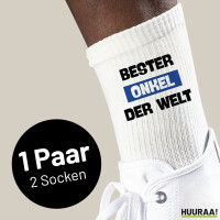 Unisex Socken Bester Onkel der Welt Baumwolle