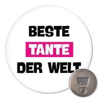 Magnet Beste Tante der Welt 59mm Kühlschrankmagnet