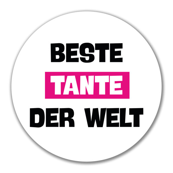Aufkleber Beste Tante der Welt 10cm