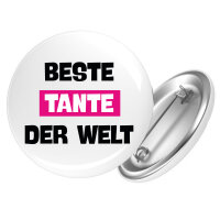 Button Beste Tante der Welt rund