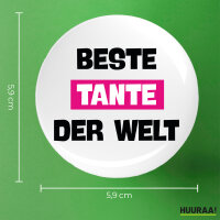 Button Beste Tante der Welt rund