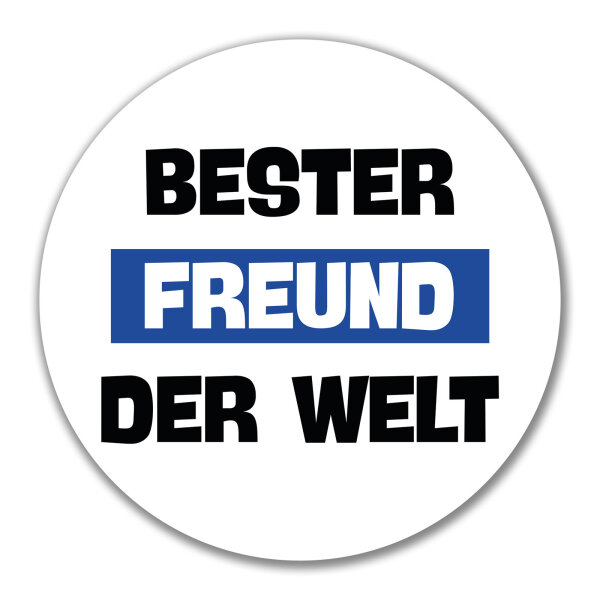 Aufkleber Bester Freund der Welt 10cm